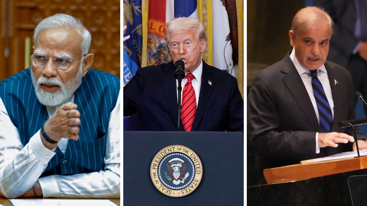 Modi-Shehbaz Sharif-Trump - 1